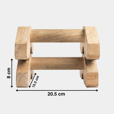 Mini Wooden Parallette — Travel Edition