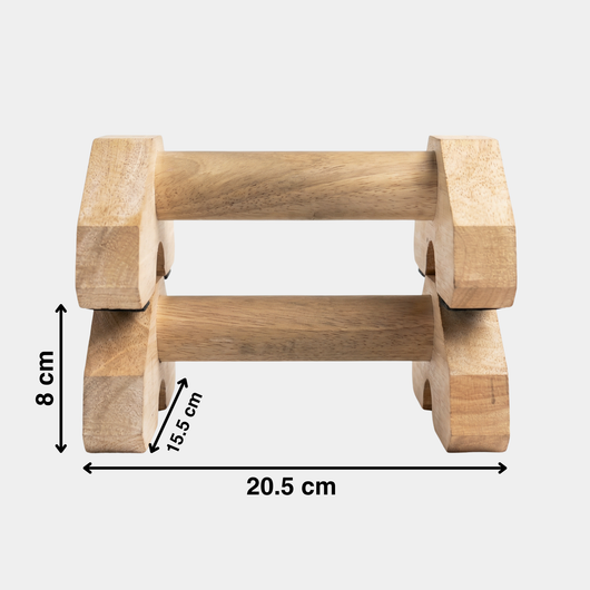 Mini Wooden Parallette — Travel Edition
